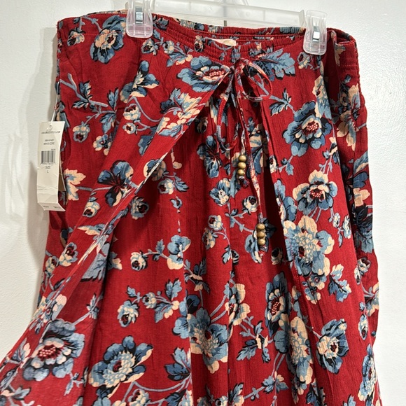 Ralph Lauren Denim & Supply Floral Wrap Wide Leg Pants Large - Picture 2 of 6